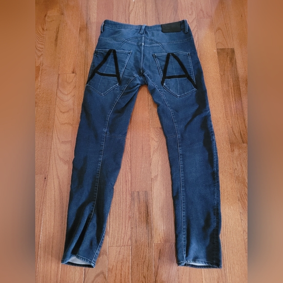 Authentic Vintage G-Star Raw Dark Men Jeans 30x34 A Crotch Varsity 3D Tapered - Picture 2 of 13